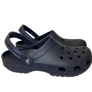 Crocs Classic Clog Shoes Mens Size 12 Blue Slip On Comfort Casual Sandals Slides
